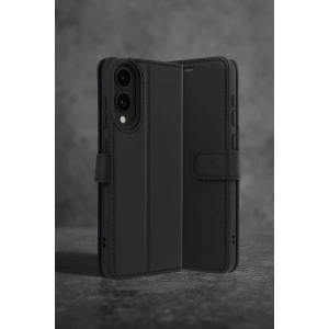 Samsung Galaxy S25 Edge Trend S Plus Kapaklı Kılıf - Siyah