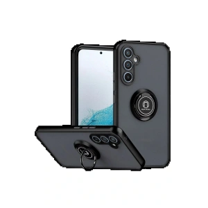 Samsung Galaxy S25 FE Montreal Yüzüklü Silikon Kapak - Siyah