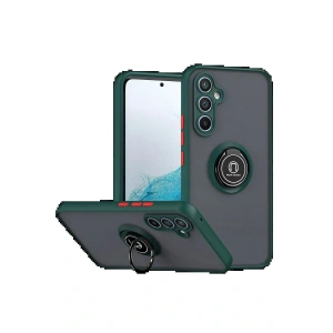 Samsung Galaxy S25 FE Montreal Yüzüklü Silikon Kapak - Yeşil