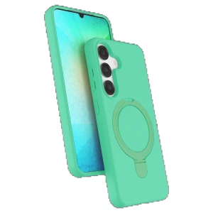 Samsung Galaxy S25 Regal Magsafe Standlı Kapak - Yeşil