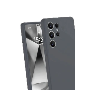 Samsung Galaxy S25 Ultra Kılıf Nano içi Kadife Silikon - Gri