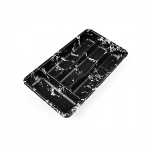 Siyah - 4 Bölmeli Çekmece İçi Kaşıklık 36x20cm (4172)