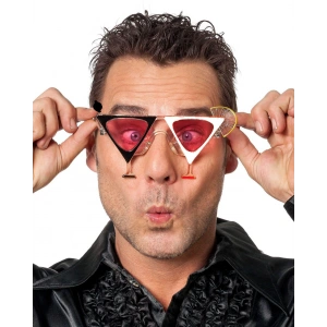 Siyah Beyaz Renk Martini Parti Gözlüğü (4172)