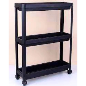 Siyah Çok Amaçlı Katlı Raf Ünitesi (4172)