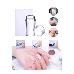 Tırnak Baskı Aparatı Silikon Başlıklı Transfer  French Baskı Aparatı