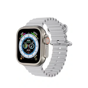 Ultra 8 2.1 inç IPS Ekran Konuşma ve NFC Özellikli Akıllı Saat - Gümüş