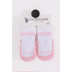 U.s. Polo Assn Çarık Çorap Usb2800 Beyaz-pembe