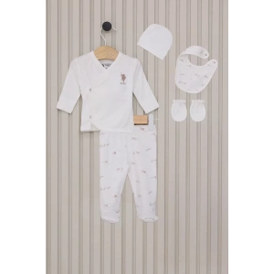 U.s Polo Bebek 5li Hatane Çıkış Seti Usb2017 Krem