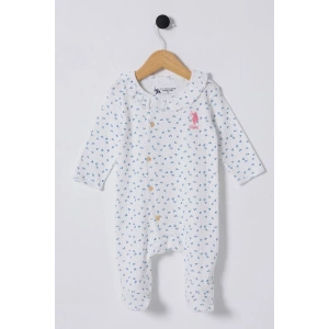 U.s Polo Bebek Tulum Usb2435 Beyaz-mavi