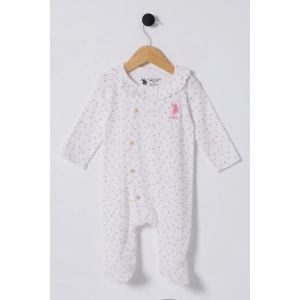 U.s Polo Bebek Tulum Usb2435 Beyaz-pembe