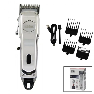 Usb Şarjlı - Dijital Gösterge  Saç - Sakal Kesme Traş Makinesi  Çelik Gövde - Kollu Tarak Ayarı Shc-1905 (4172)