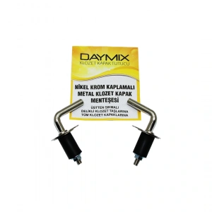 Üstten Sıkmalı Metal Klozet Kapak Menteşesi Vidası Nikel Krom Kaplamalı (4172)