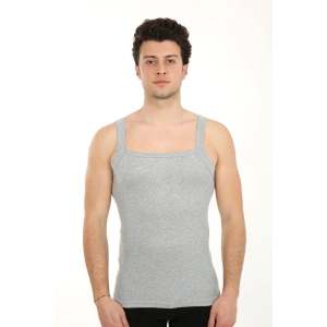 venüsshopping- Erkek Kalın Askılı Likralı Atlet Gri