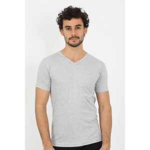 venüsshopping- Erkek V Yaka Gri Penye Atlet