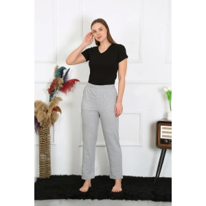 venüsshopping- Kadın Pamuk Cepli 3 İplik Alt Eşofman Gri