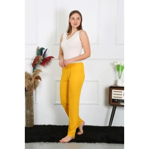 venüsshopping- Kadın Pamuk Penye Tek Alt Pijama Sarı