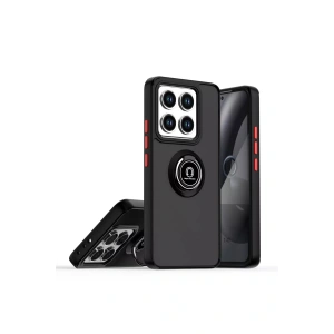 Xiaomi Mi 14T Montreal Yüzüklü Silikon Kapak - Siyah