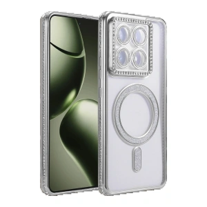 Xiaomi Mi 14T Pro Joke Simli Magneticsafe Kılıf - Gümüş