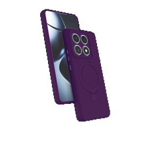 Xiaomi Mi 14T Pro Regal Magsafe Standlı Kapak - Derin Mor