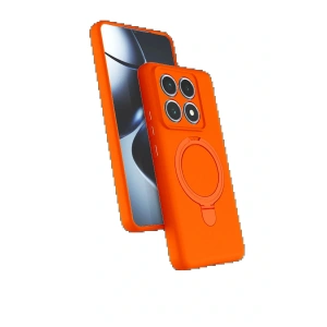 Xiaomi Mi 14T Pro Regal Magsafe Standlı Kapak - Turuncu