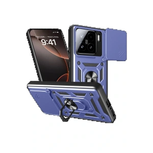 Xiaomi Mi 15 Kılıf Pars Lens Yüzüklü Silikon - Lacivert