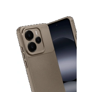 Xiaomi Note 14 5G Auto Focus Karbon Kapak - Kahverengi