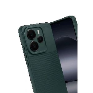 Xiaomi Note 14 5G Auto Focus Karbon Kapak - Koyu Yeşil