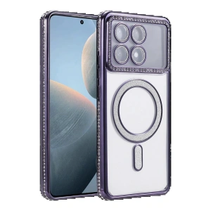 Xiaomi Poco X6 Pro Joke Simli Magneticsafe Kılıf - Derin Mor