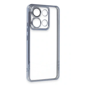 Xiaomi Poco X6 Pro Kılıf Lensli Silikon - Açık Mavi