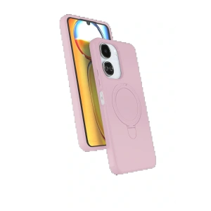 Xiaomi Redmi 13C Regal Magsafe Standlı Kapak - Açık Pembe