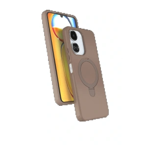 Xiaomi Redmi 13C Regal Magsafe Standlı Kapak - Çöl Titanyum