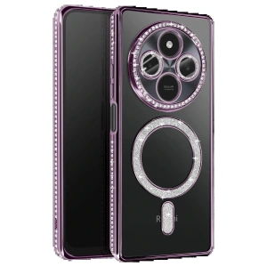 Xiaomi Redmi 14C Joke Simli Magneticsafe Kılıf - Derin Mor