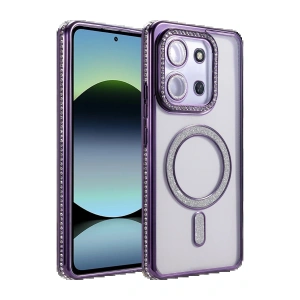 Xiaomi Redmi 15C 4G Joke Simli Magneticsafe Kılıf - Derin Mor