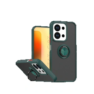 Xiaomi Redmi 15C 4G Montreal Yüzüklü Silikon Kapak - Yeşil