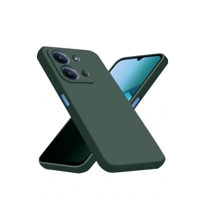 Xiaomi Redmi 15C 4G Nano içi Kadife Silikon - Koyu Yeşil