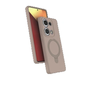 Xiaomi Redmi Note 13 Pro 4G Regal Magsafe Standlı Kapak - Çöl Titanyum