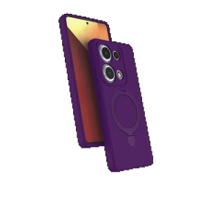 Xiaomi Redmi Note 13 Pro 4G Regal Magsafe Standlı Kapak - Derin Mor