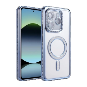 Xiaomi Redmi Note 14 4G Joke Simli Magneticsafe Kılıf - Mavi