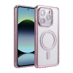 Xiaomi Redmi Note 14 4G Joke Simli Magneticsafe Kılıf - Pembe