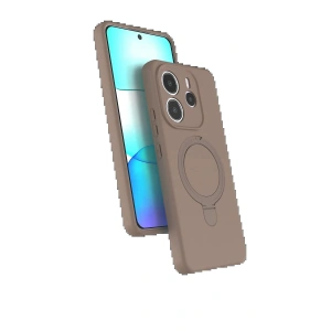 Xiaomi Redmi Note 14 4G Regal Magsafe Standlı Kapak - Çöl Titanyum