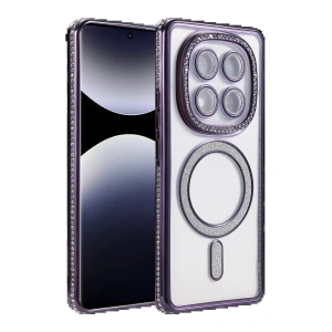 Xiaomi Redmi Note 14 Pro 4G Joke Simli Magneticsafe Kılıf - Derin Mor