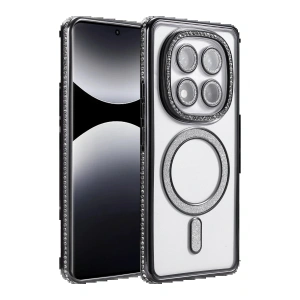 Xiaomi Redmi Note 14 Pro 4G Joke Simli Magneticsafe Kılıf - Siyah