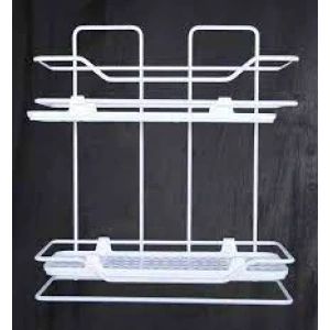 Zambak 2li Raf Siyah Beyaz (4172)