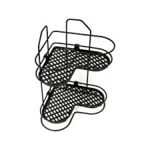 Zarif 2li Köşelk Siyah Beyaz Krom (4172)