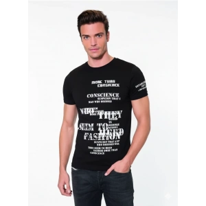 046 Yazı Baskılı Erkek Tşört