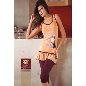 Berrak Kadın Yazı Baskılı Elbise 2495