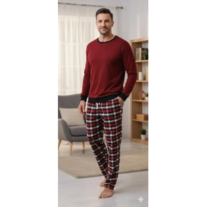 Pijalüx Tek Alt Kareli Kalın Poplin Ev Pantalonu