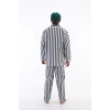4007 Uzun Kol Çizgili Gaffur Erkek Pijama Takım