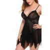 Seksi Siyah Tül Babydoll gecelik 15500
