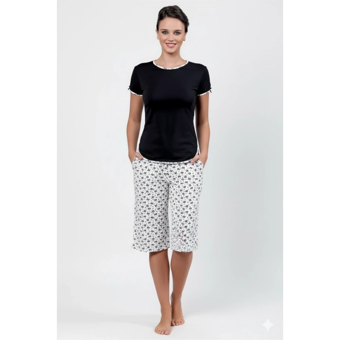 Çiçek Baskılı Kaprili Takımı B453